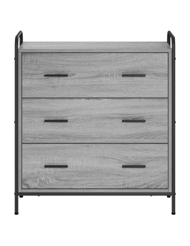 Credenza Sonoma grigio 97 x 33 x 81 cm Legno ingegnerizzato