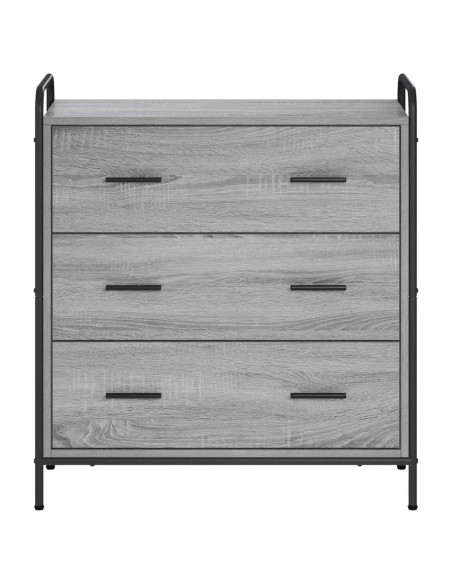 Credenza Sonoma grigio 97 x 33 x 81 cm Legno ingegnerizzato