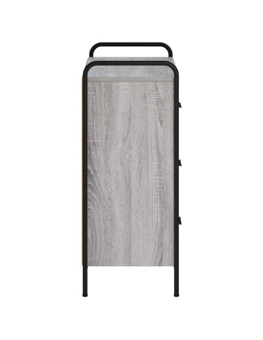Credenza Sonoma grigio 97 x 33 x 81 cm Legno ingegnerizzato
