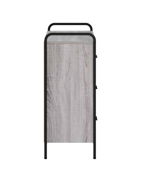 Credenza Sonoma grigio 97 x 33 x 81 cm Legno ingegnerizzato