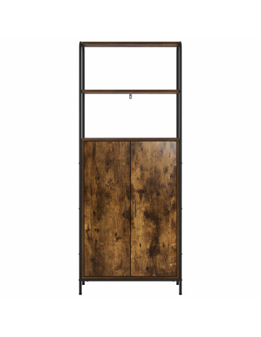 Credenza Rovere Fumo 40 x 33 x 161 cm Legno ingegnerizzato