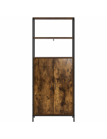 Credenza Rovere Fumo 40 x 33 x 161 cm Legno ingegnerizzato