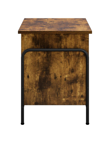 Scatola di Stoccaggio Rovere Fumo 80 x 40 x 49,5 cm