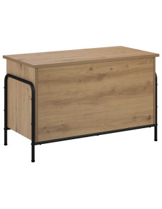 Scatola di Stoccaggio Rovere Artigianale 80 x 40 x 49,5 cm 2