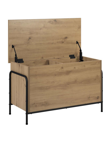 Scatola di Stoccaggio Rovere Artigianale 80 x 40 x 49,5 cm