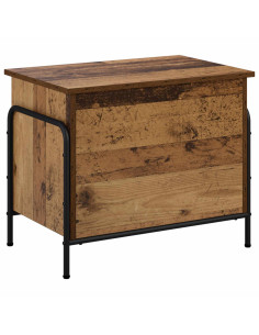 Scatola di Stoccaggio Legno antico 80 x 40 x 49,5 cm 2