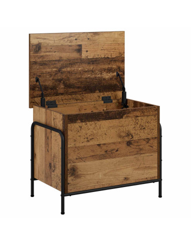 Scatola di Stoccaggio Legno antico 80 x 40 x 49,5 cm