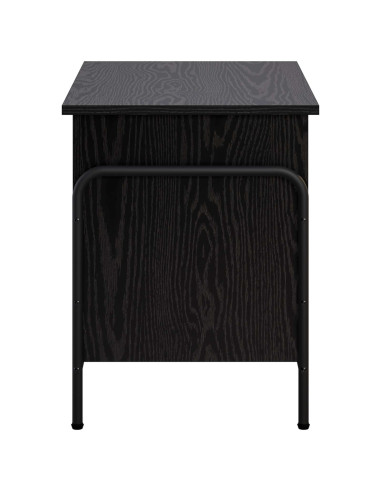Scatola di Stoccaggio Rovere Nero 80 x 40 x 49,5 cm