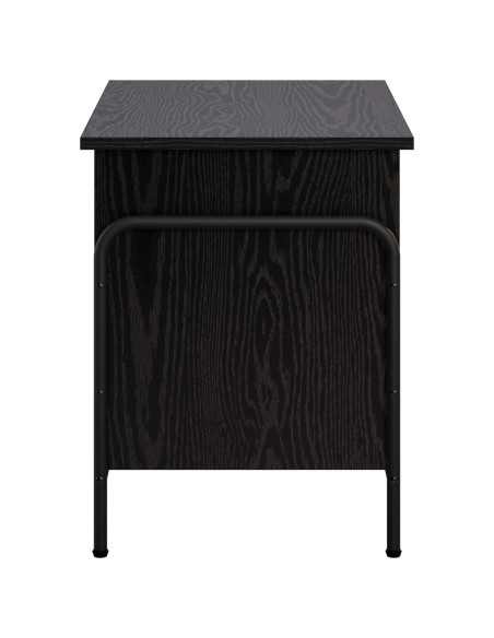 Scatola di Stoccaggio Rovere Nero 80 x 40 x 49,5 cm