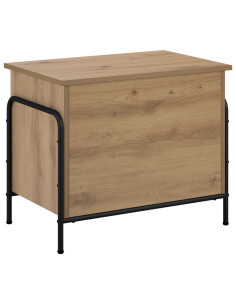 Scatola di Stoccaggio Rovere Artigianale 80 x 40 x 49,5 cm 2