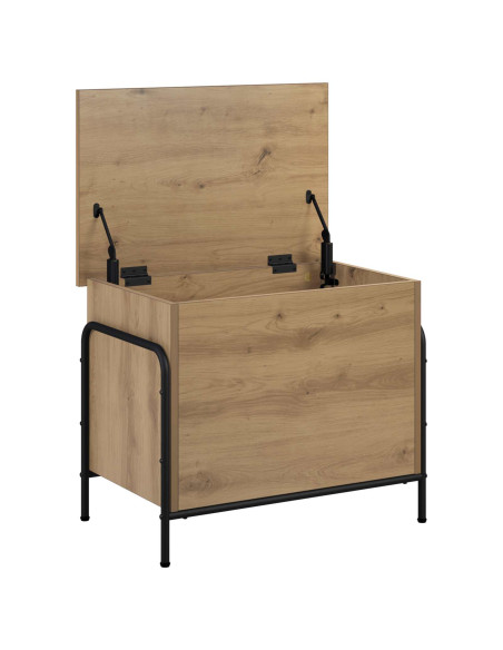 Scatola di Stoccaggio Rovere Artigianale 80 x 40 x 49,5 cm