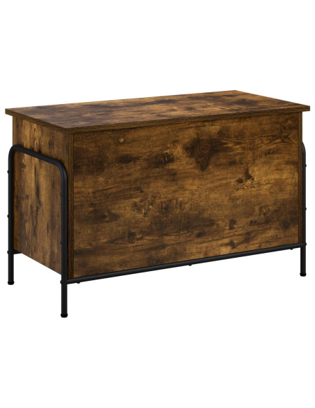 Scatola di Stoccaggio Rovere Fumo 80 x 40 x 49,5 cm