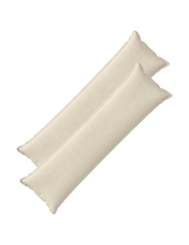 Federa 2 pz HOUTEN Crema 40 x 145 cm Tessuto Chenille