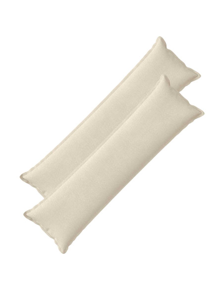 Federa 2 pz HOUTEN Crema 40 x 145 cm Tessuto Chenille