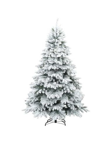 Albero di Natale artificiale con 300 LED Bianco 240 cm PE e PVC