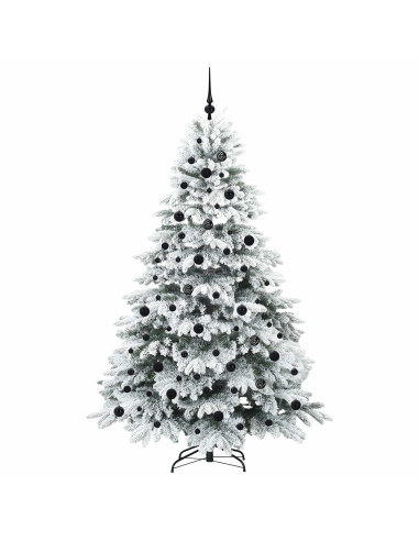 Albero di Natale artificiale con 300 LED Bianco 210 cm PE e PVC
