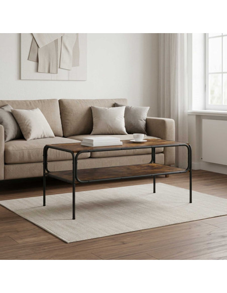 Tavolo laterale Rovere Fumo 100 x 50 x 46 cm