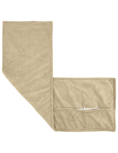 Federa 2 pz HOUTEN Grigio Verde Chiaro 40 x 145 cm corduroy