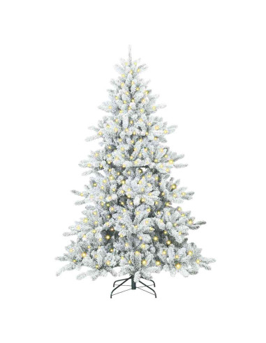 Albero di Natale Artificiale con Rami Pieghevoli Bianco 240 cm