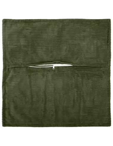 Federa 2 pz HOUTEN Verde 35 x 35 cm corduroy
