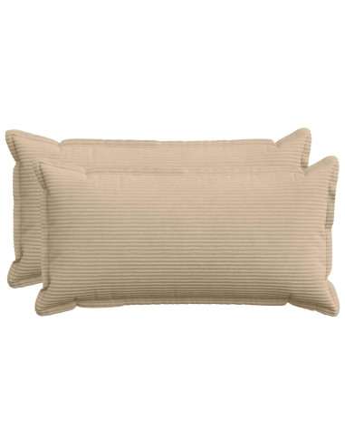 Federa 2 pz HOUTEN Tortora 40 x 70 cm corduroy