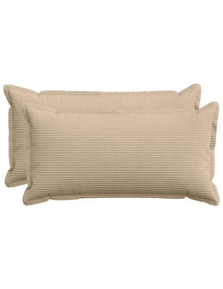 Federa 2 pz HOUTEN Tortora 40 x 70 cm corduroy