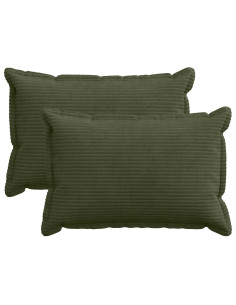 Federa 2 pz HOUTEN Verde 30 x 50 cm corduroy