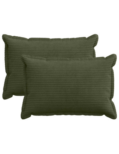 Federa 2 pz HOUTEN Verde 30 x 50 cm corduroy