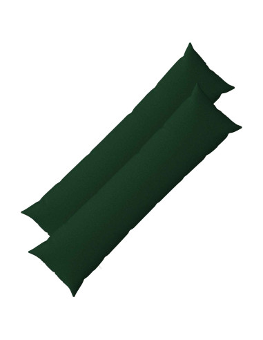 Cuscino con cuscino HEERLEN 2 pz Verde Scuro Tessuto