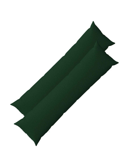 Cuscino con cuscino HEERLEN 2 pz Verde Scuro Tessuto