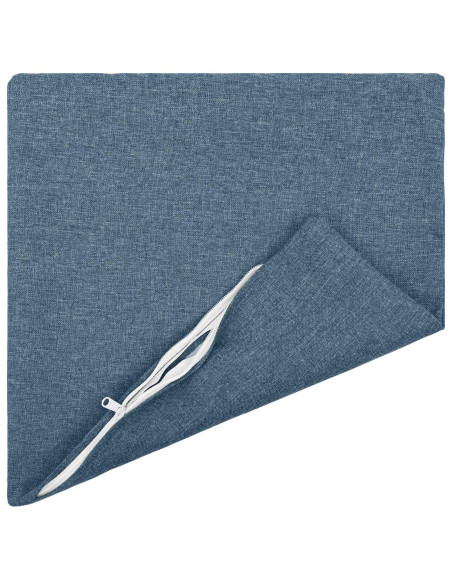 Cuscino con cuscino HEERLEN 6 pz Blu jeans Tessuto