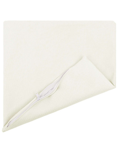 Cuscino con cuscino HEERLEN 2 pz Bianco Tessuto