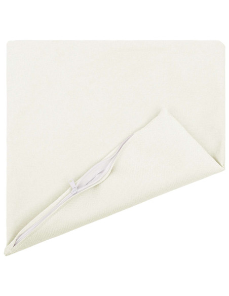 Cuscino con cuscino HEERLEN 2 pz Bianco Tessuto
