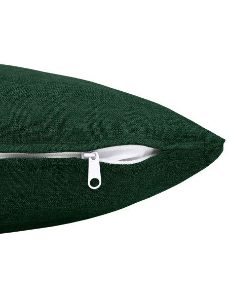 Cuscino con cuscino HEERLEN 2 pz Verde Scuro Tessuto