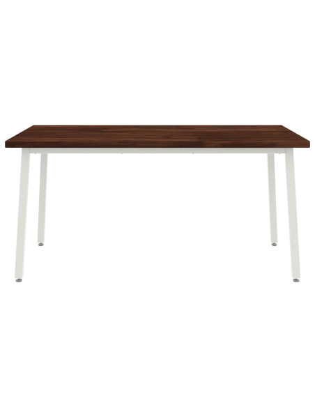 Tavolo da pranzo quadrato 160 x 80 x 75 cm Marrone Scuro