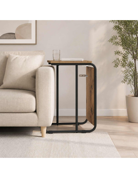 Tavolo laterale Legno antico 40 x 31 x 55 cm