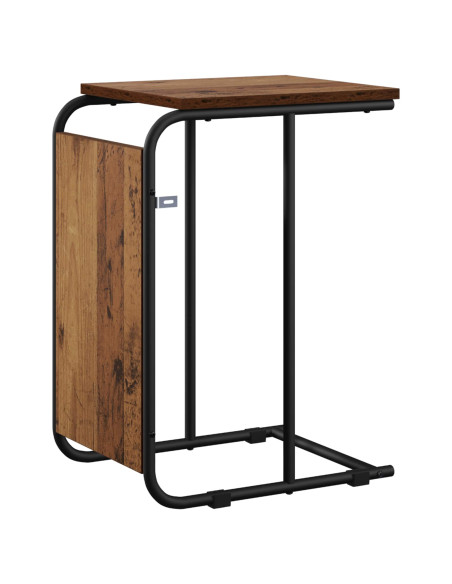 Tavolo laterale Legno antico 40 x 31 x 55 cm