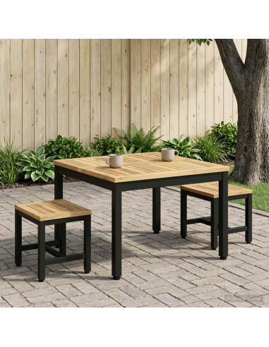 Tavolino da salotto Bianco e Nero 60 x 60,5 x 36 cm
