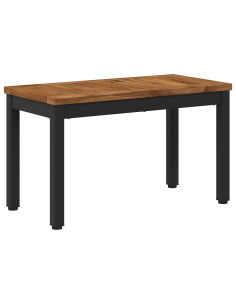 Tavolino da salotto Naturale e Nero 60,5 x 30 x 36 cm 2