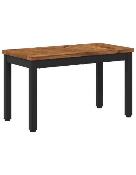 Tavolino da salotto Naturale e Nero 60,5 x 30 x 36 cm