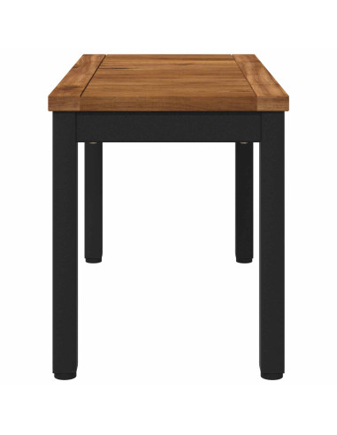 Tavolino da salotto Naturale e Nero 60,5 x 30 x 36 cm