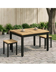 Tavolino da salotto Bianco e Nero 50 x 60,5 x 36 cm