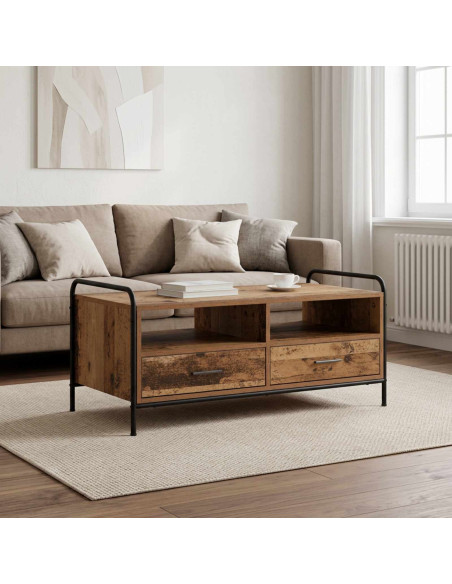 Tavolino da salotto Legno antico 99,5 x 49 x 46 cm