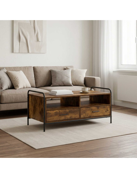 Tavolino da salotto Rovere Fumo 99,5 x 49 x 46 cm