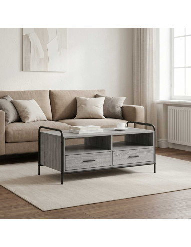 Tavolino da salotto Sonoma grigio 99,5 x 49 x 46 cm