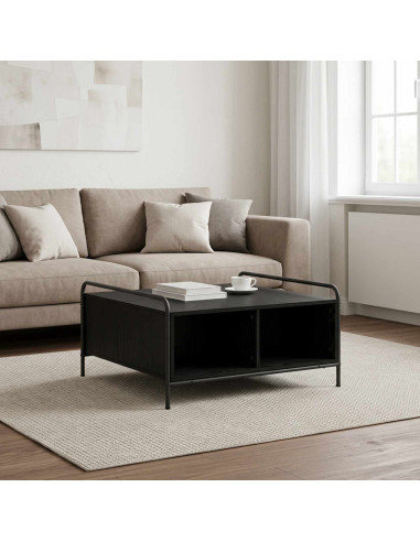 Tavolino da salotto Rovere Nero 50 x 49 x 41 cm