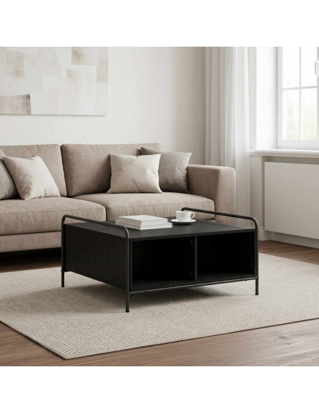 Tavolino da salotto Rovere Nero 50 x 49 x 41 cm
