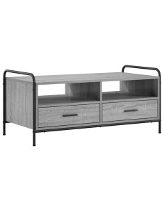 Tavolino da salotto Sonoma grigio 99,5 x 49 x 46 cm 2