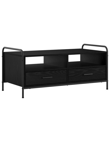 Tavolino da salotto Rovere Nero 99,5 x 49 x 46 cm