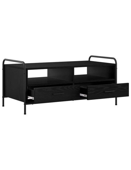 Tavolino da salotto Rovere Nero 99,5 x 49 x 46 cm